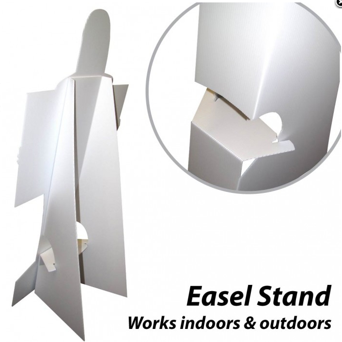 Coroplast Easel Back